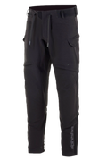 Alpinestars Juggernaut Waterproof Pants, Motorcycle Pants, Black, softshell construction with waterproof membrane, thigh ventilation openings, zippered cargo pockets, elasticated waist with drawstrings and ankle cuffs, urban road riding gear