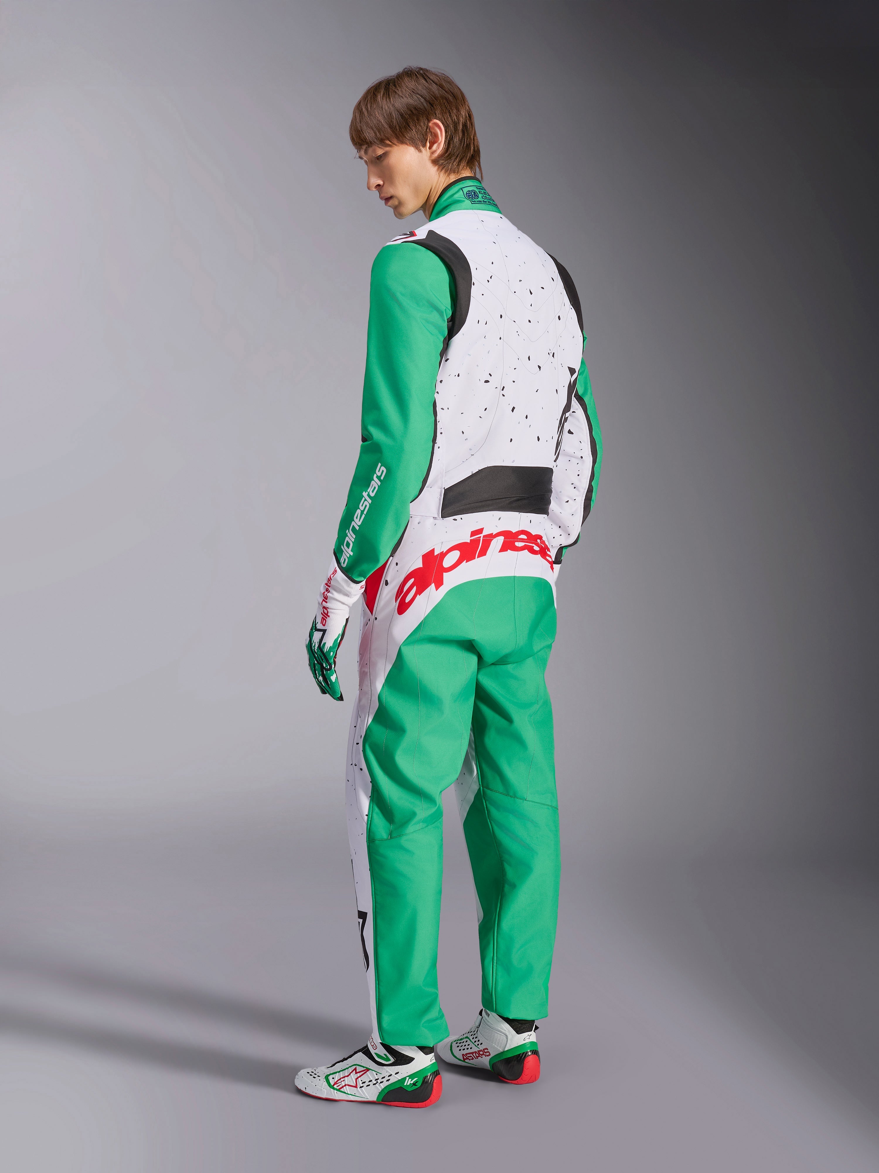KMX-9 V3 Graphic 6 - White Karting Suit | Alpinestars®