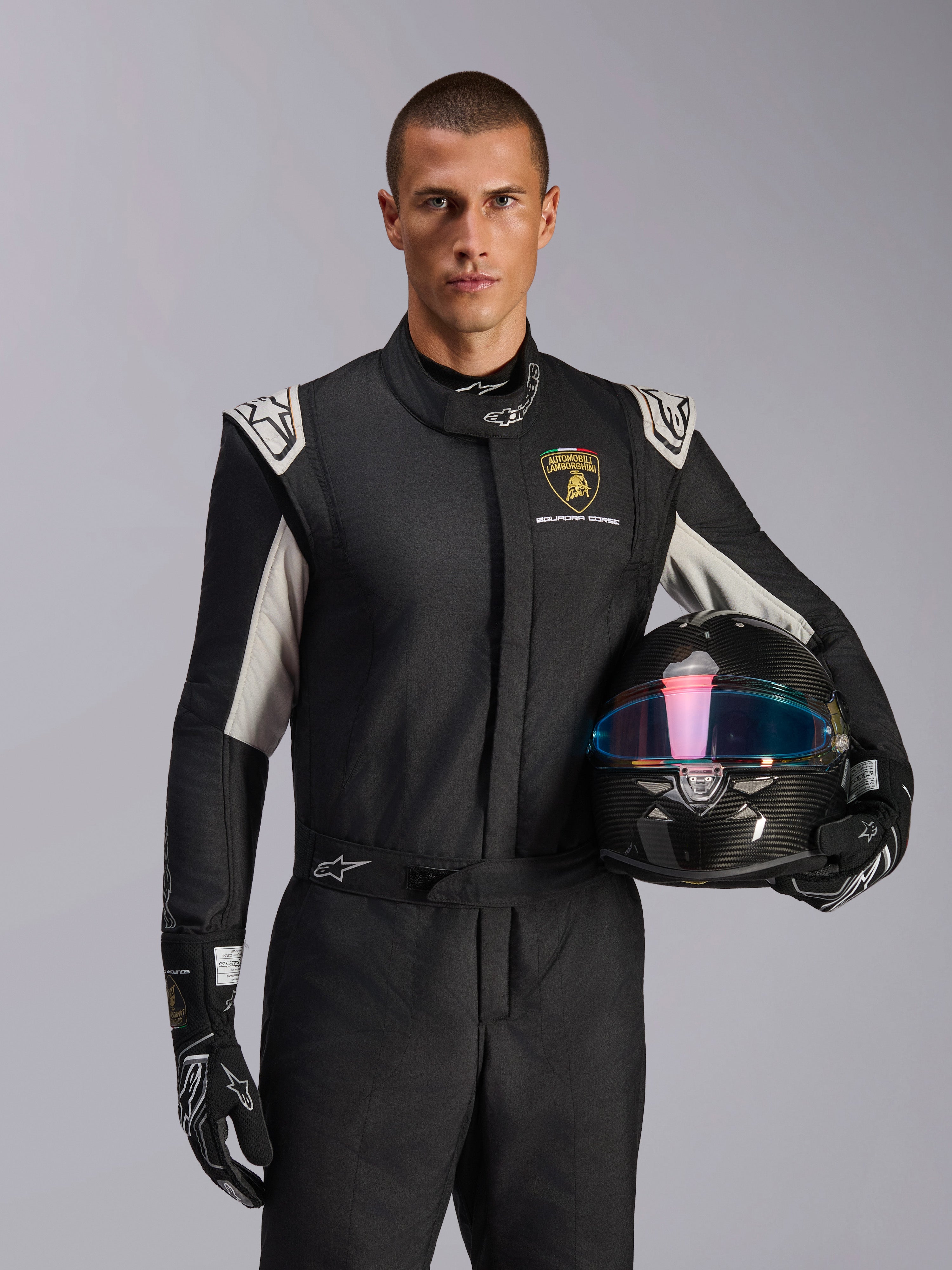alpinestars MX-1 ブラック Limited Edition Lamborghini GP Tech V4 Suit FIA | Alpinestars®