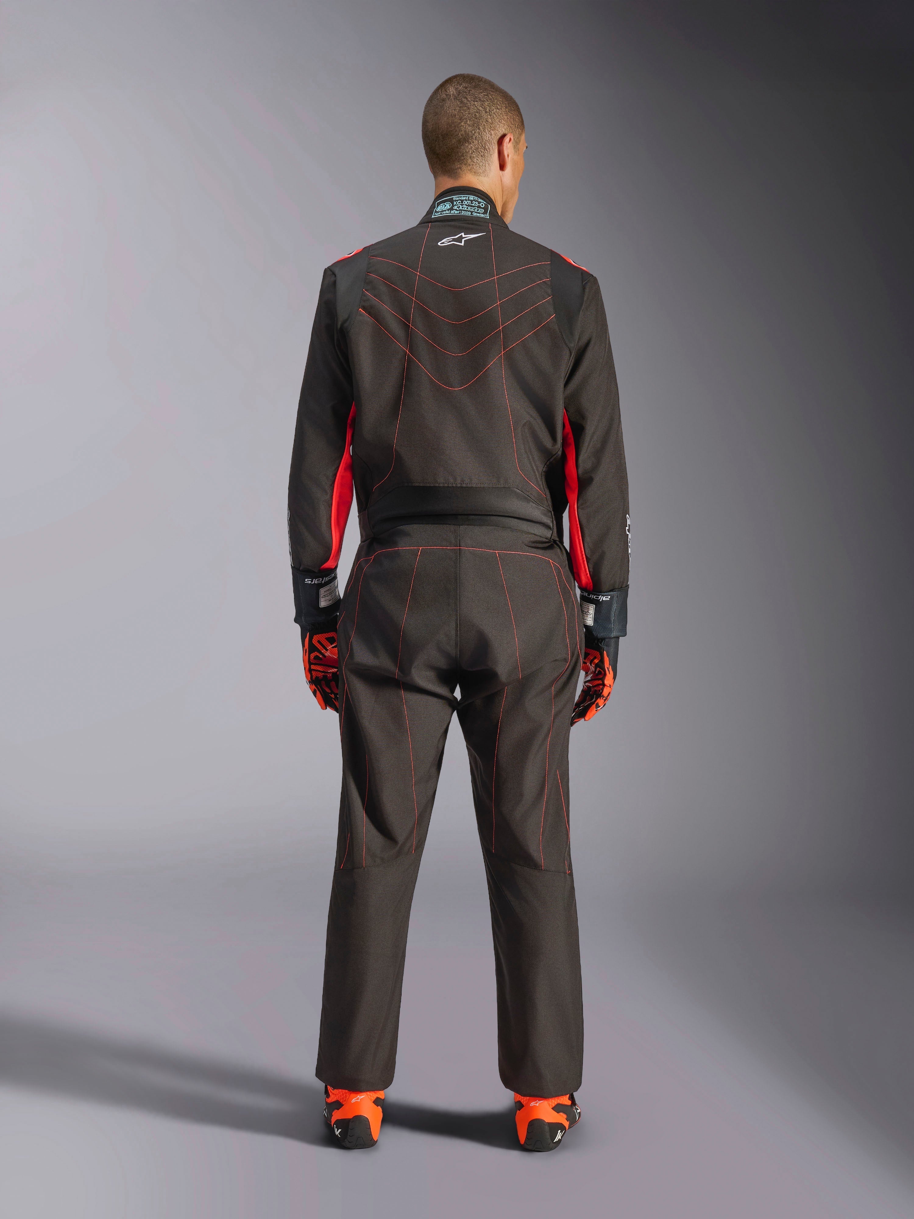 KMX-9 V3 - Black Red Karting Suit | Alpinestars®