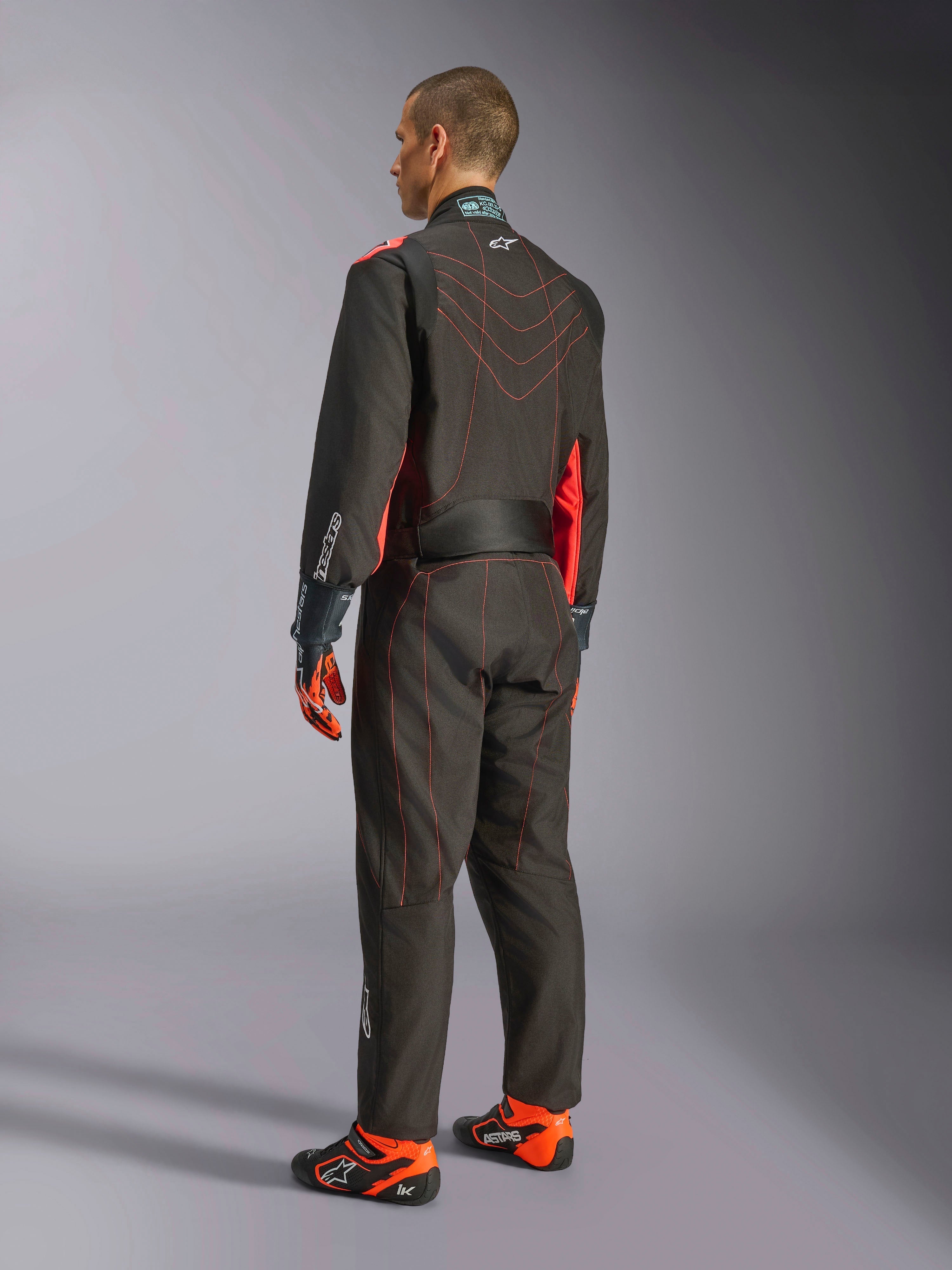 KMX-9 V3 - Black Red Karting Suit | Alpinestars®