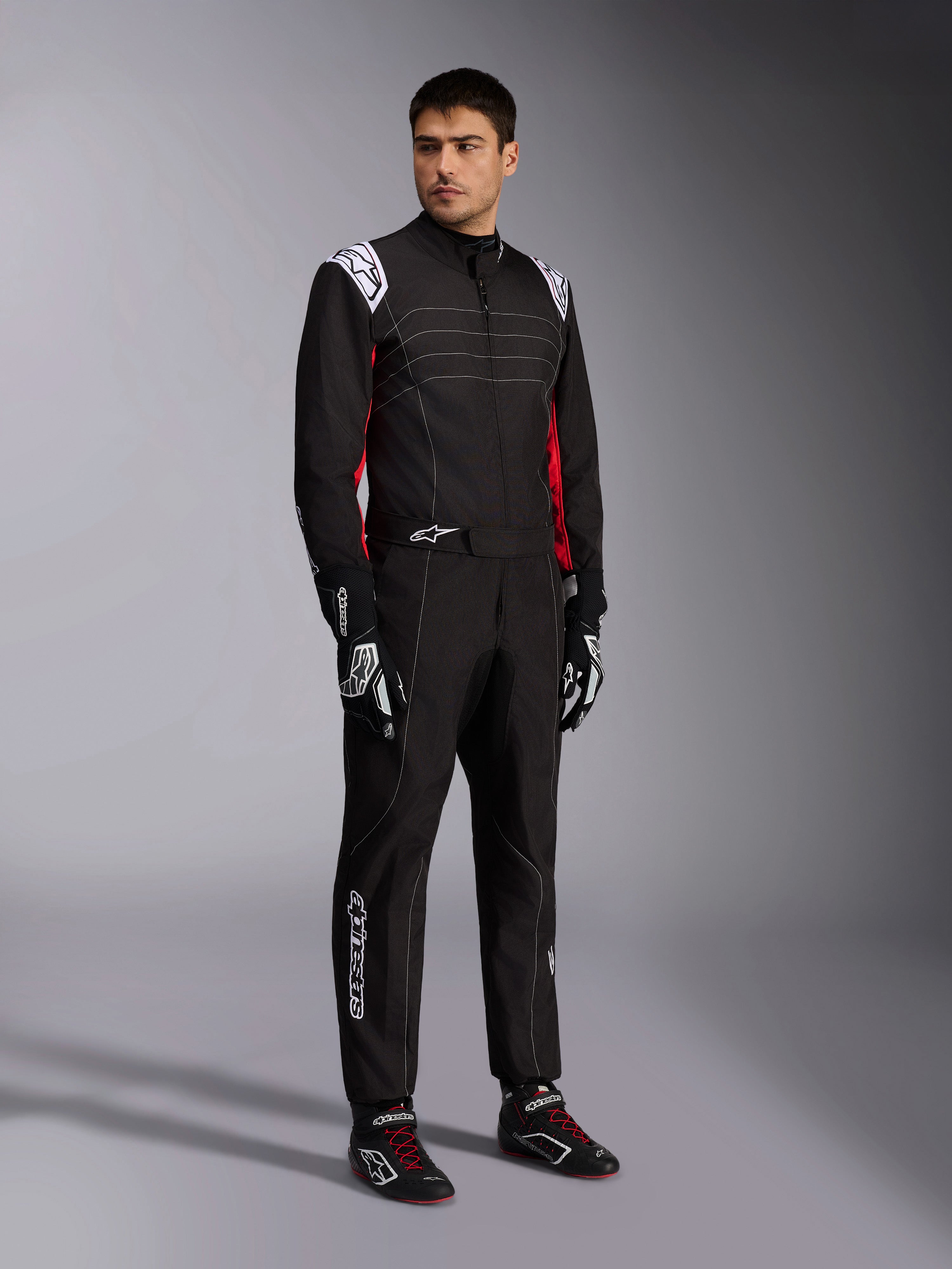 【OMMO】POINT BORDER BLOCKING KT(BLACK) KMX-9 V3 - Black Karting Suit | Alpinestars®