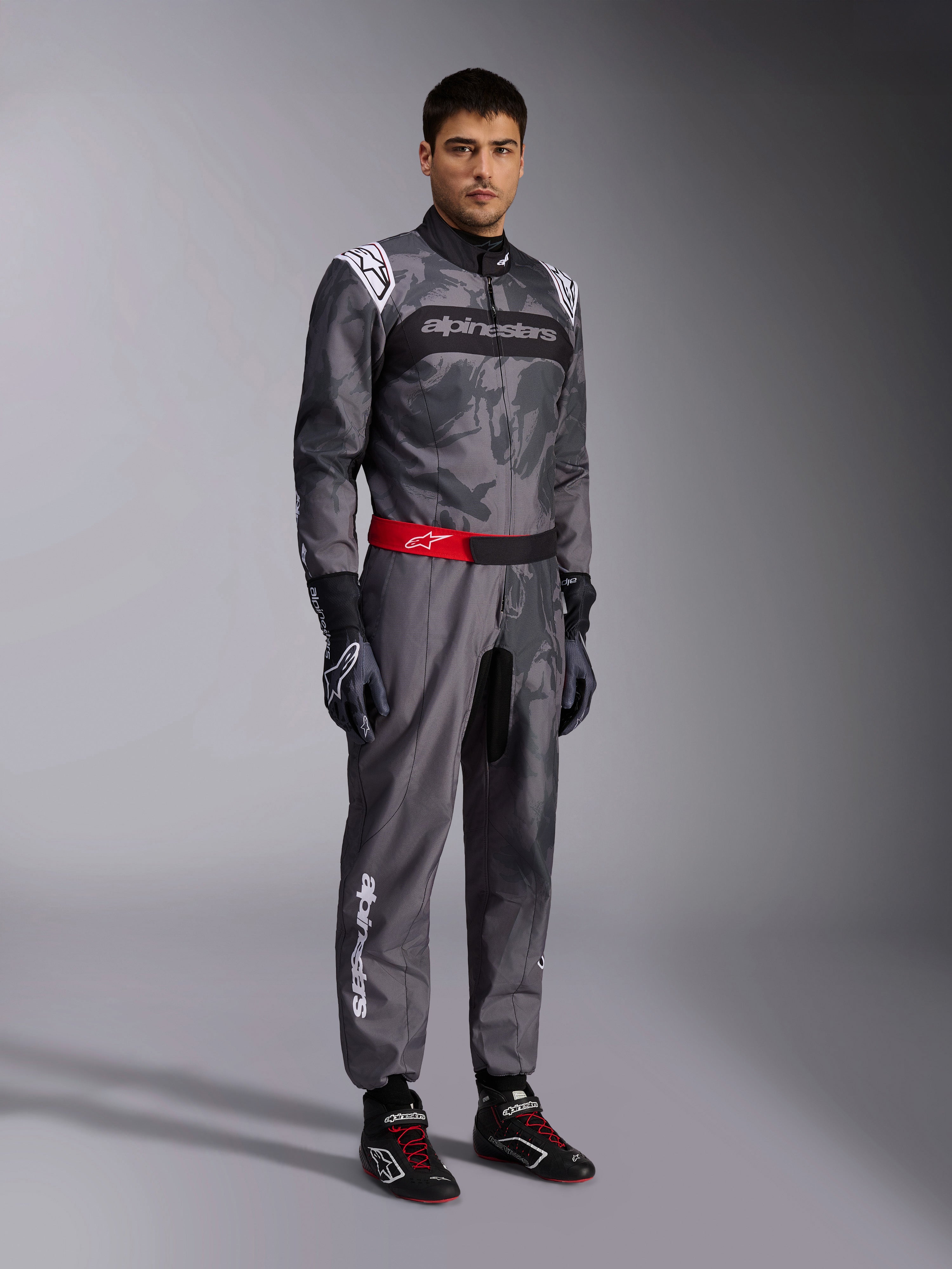 MTG／Body Fit KMX-9 V3 Graphic 5 - Gray Karting Suit | Alpinestars®