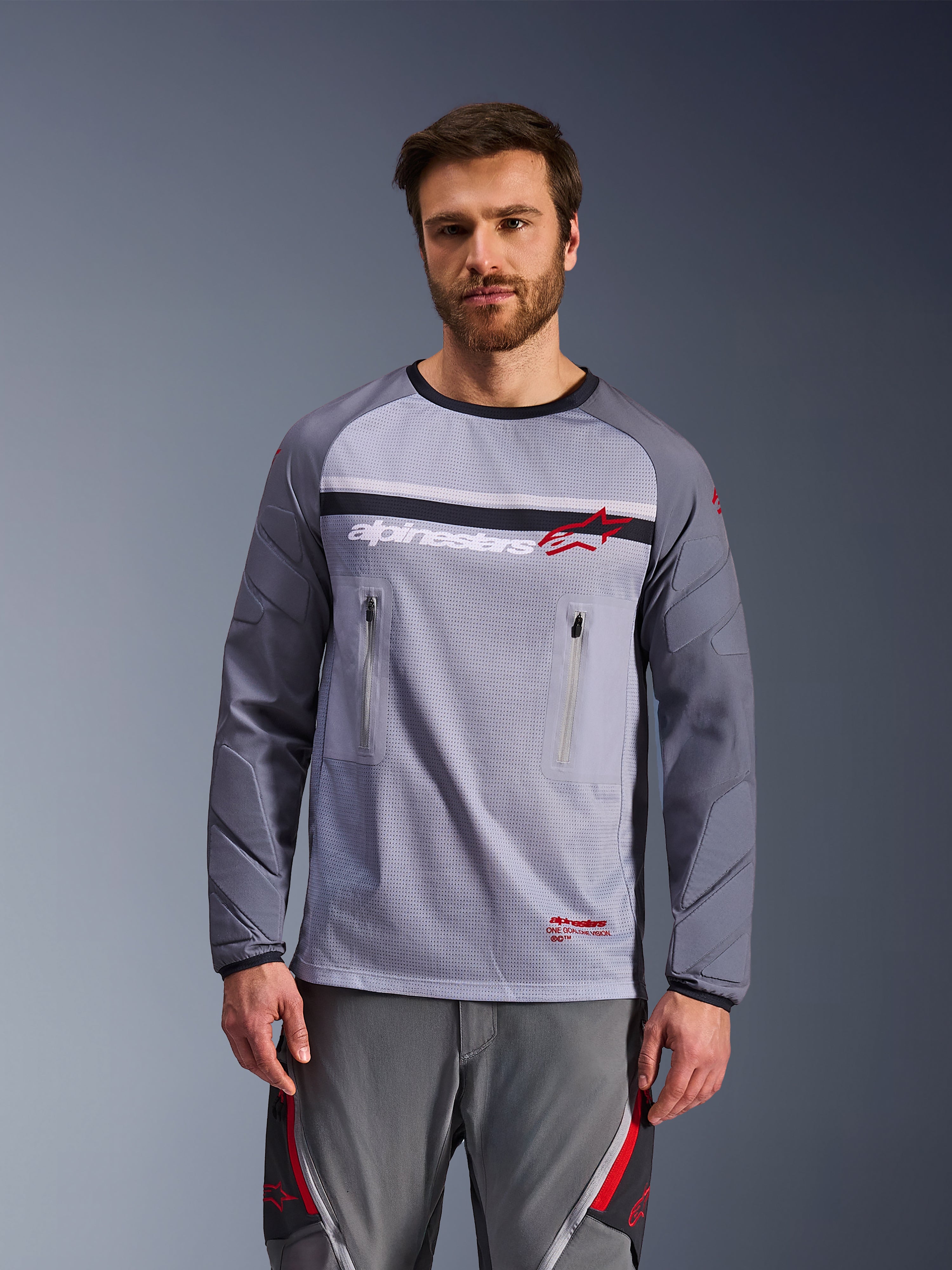 Maxdura Dual - Gray Motorcycle Jersey | Alpinestars®