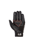 Honda SMX Z Drystar® Glove, waterproof black goat leather motorcycle glove with bright red accents and reinforced palm.