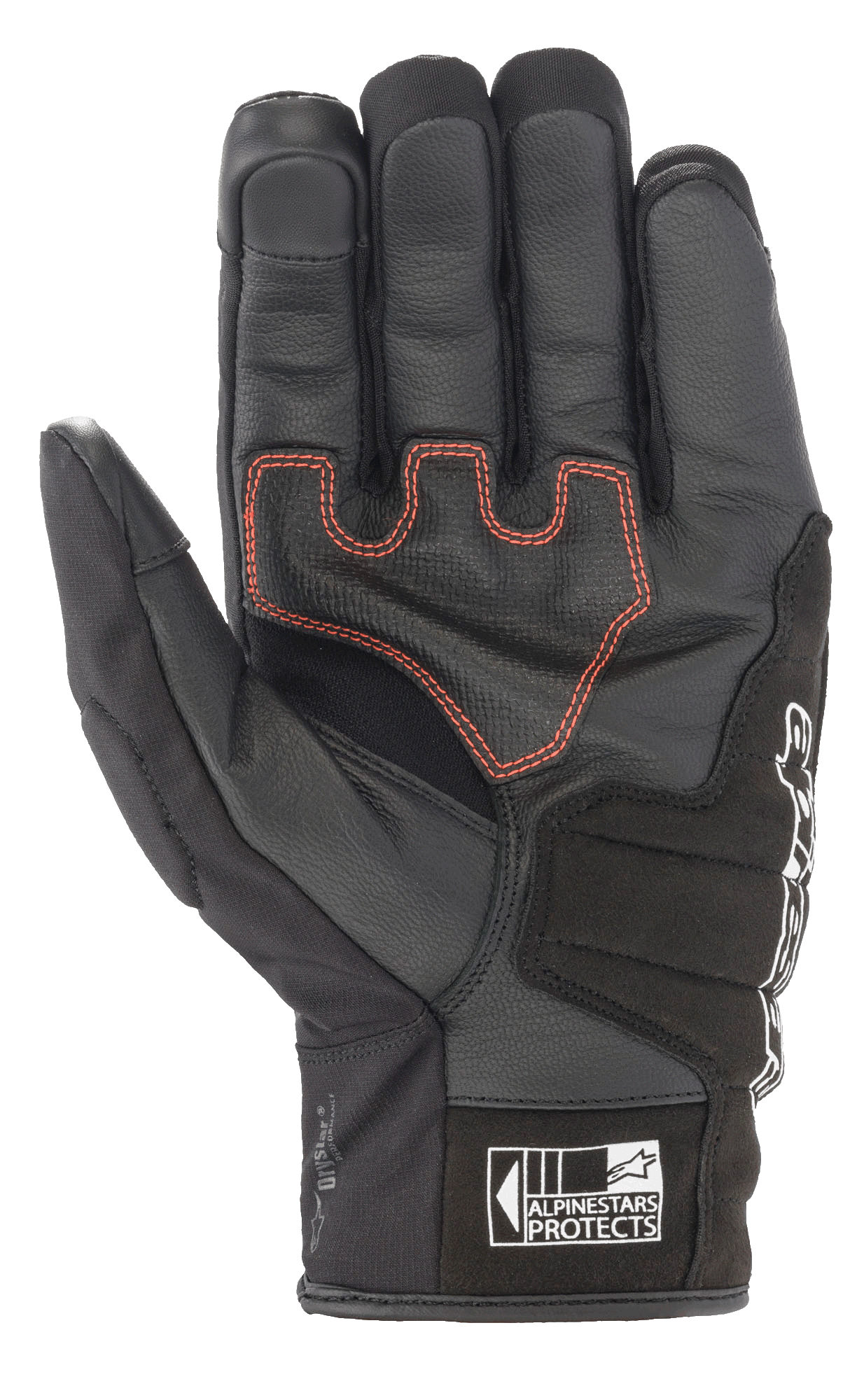Alpinestars Honda SMX Z Drystar Guanti Moto - Nero/Rosso - Taglia M - Impermeabili