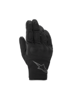 Alpinestars S-Max Drystar Gloves, gray and black anthracite waterproof short sport motorcycle gloves with knuckle protection.
