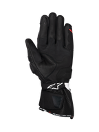 Alpinestars SP-3 Men's Racing Gloves, Black leather palm view with white and red accents and touchscreen compatible tip.