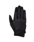 Alpinestars Stated Air Women's Gloves, Motorcycle Gloves, Black, featuring a ventilated mesh backhand, ergonomic wrist closure with embossed logo, and reinforced fingertips, streamlined urban design
