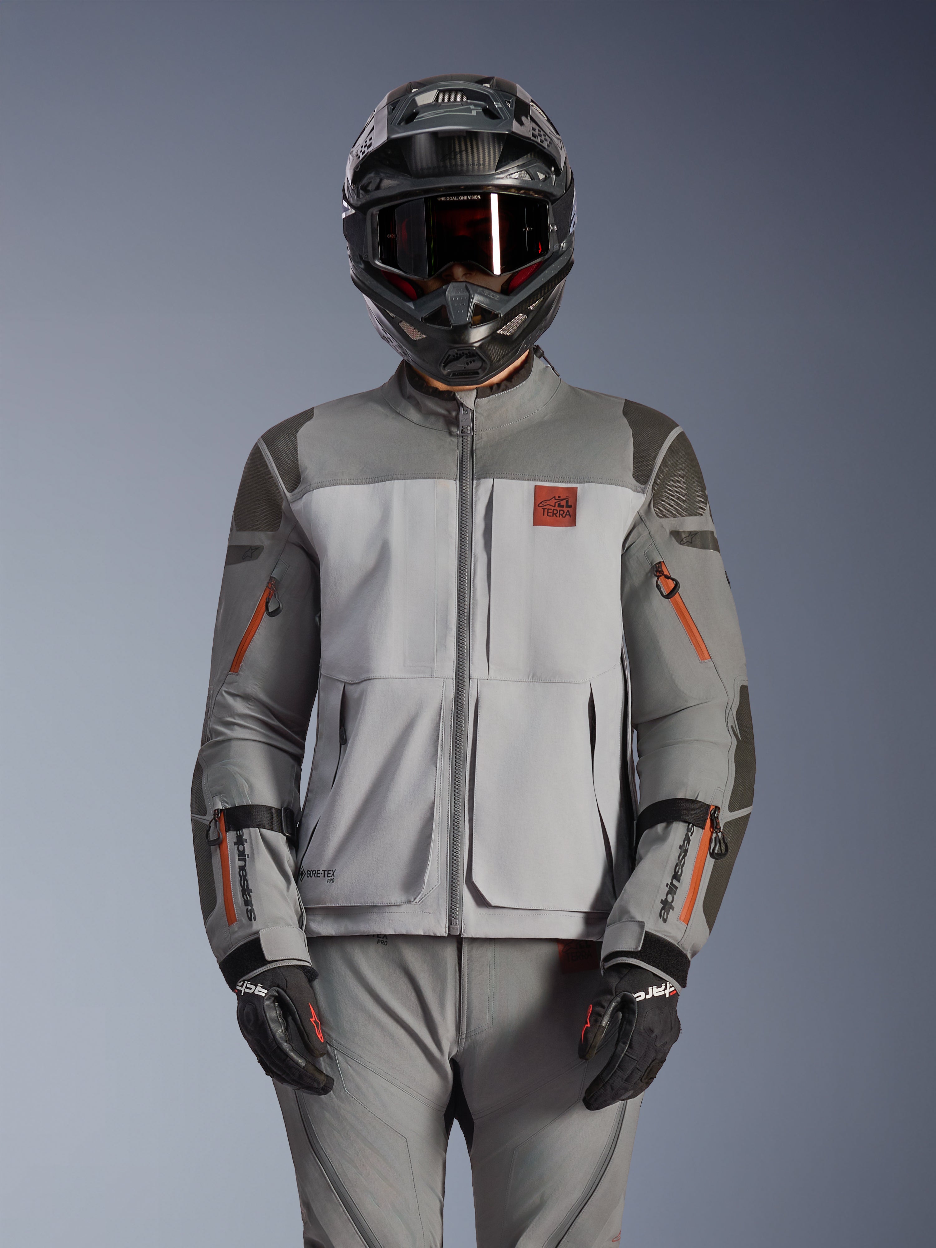Nazca 3L GORE-TEX PRO - Gray Motorcycle Jacket | Alpinestars®