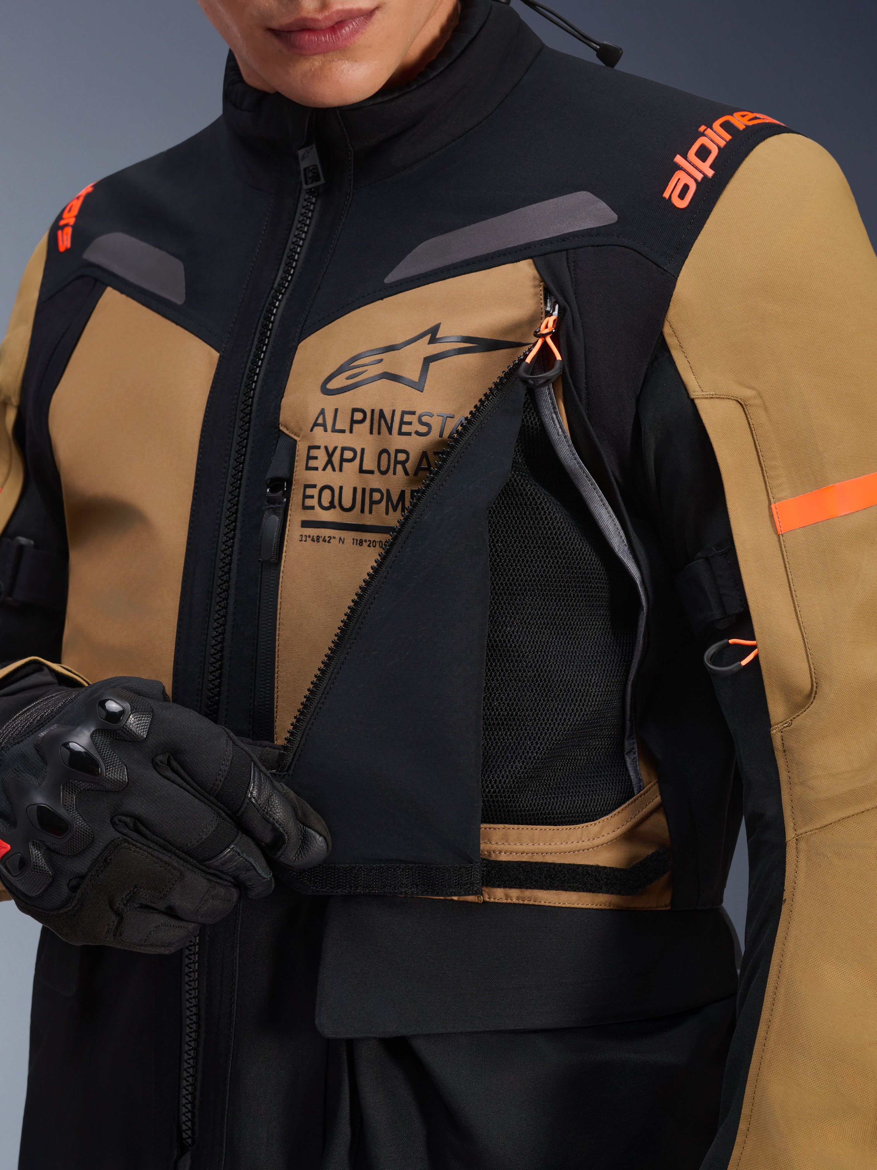 ST-7 2L Gore-Tex - Brown Motorcycle Jacket | Alpinestars®