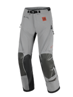 Alpinestars Nazca 3L GORE-TEX PRO Pants, adventure motorcycle pants, Dark Gray and Black, featuring reinforced knee panels, GORE-TEX PRO branding, and All Terra logo, technical design for off-road and touring