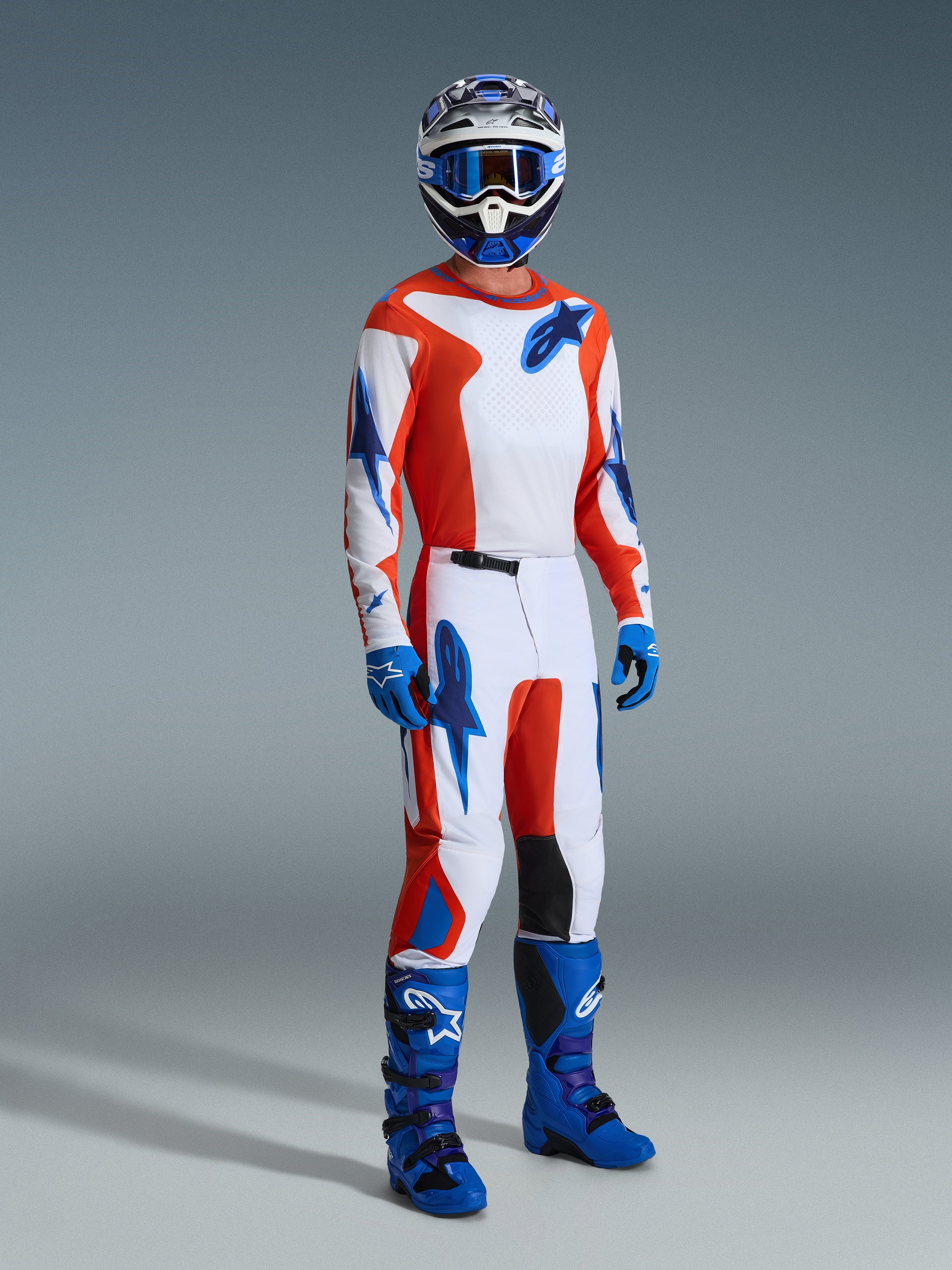 2026 Fluid Grid - Blue MX Pants | Alpinestars®