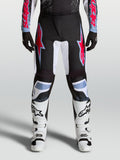 Alpinestars Fluid Drag Pants, Men's Black and Red Motocross Pants with durable 600D polyfabric and reinforced stretch panels.