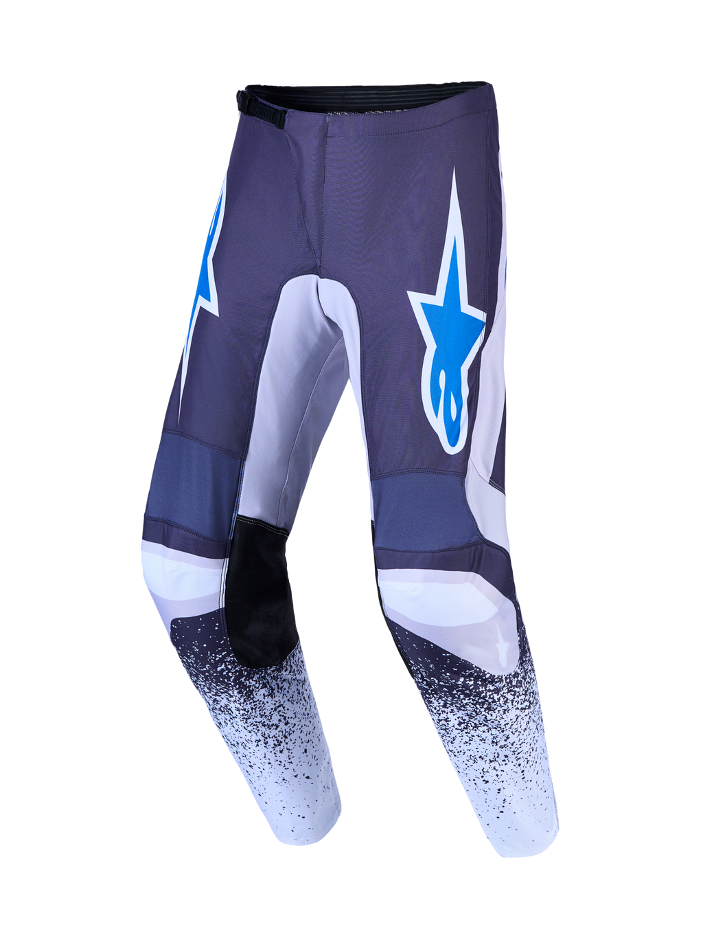 Alpinestars Fluid Drag Pants, Men's Motocross Pants, Graystone and UCLA Blue, reinforced polyfabric with star logo graphics.