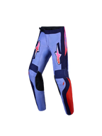 Alpinestars Youth Fluid Hunt Pants, Purple and Pink Fluo Motocross Pants with ergonomic sport fit and durable textile.