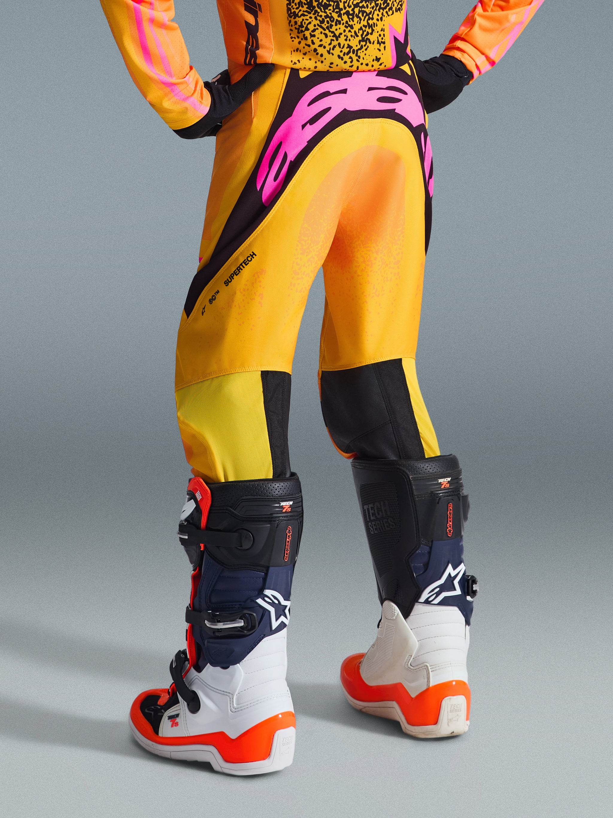 2026 Youth Supertech Nomur Pants Orange MOTOCROSS Pants