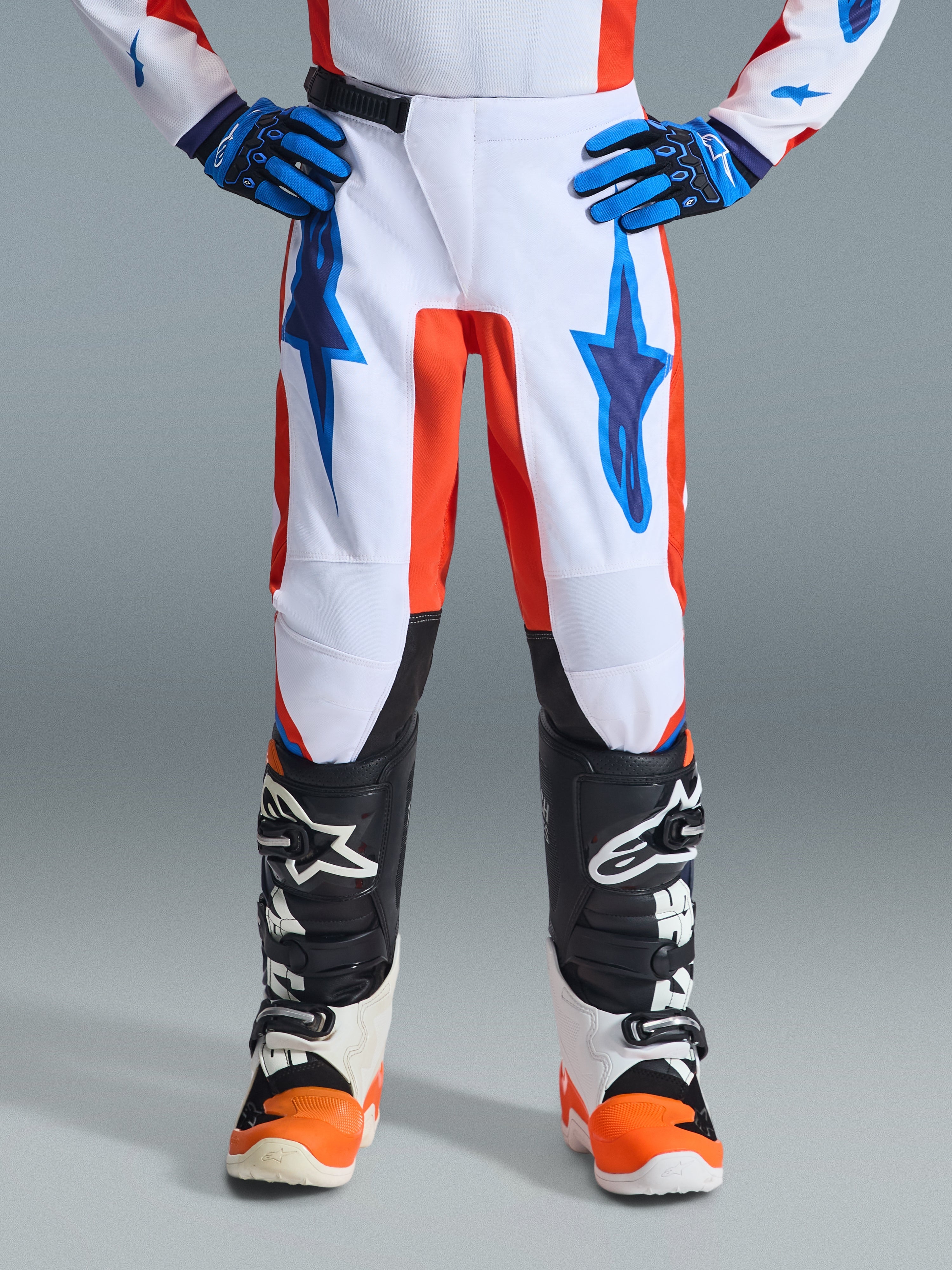 2026 Youth Fluid Grid - Orange MX Pants | Alpinestars®