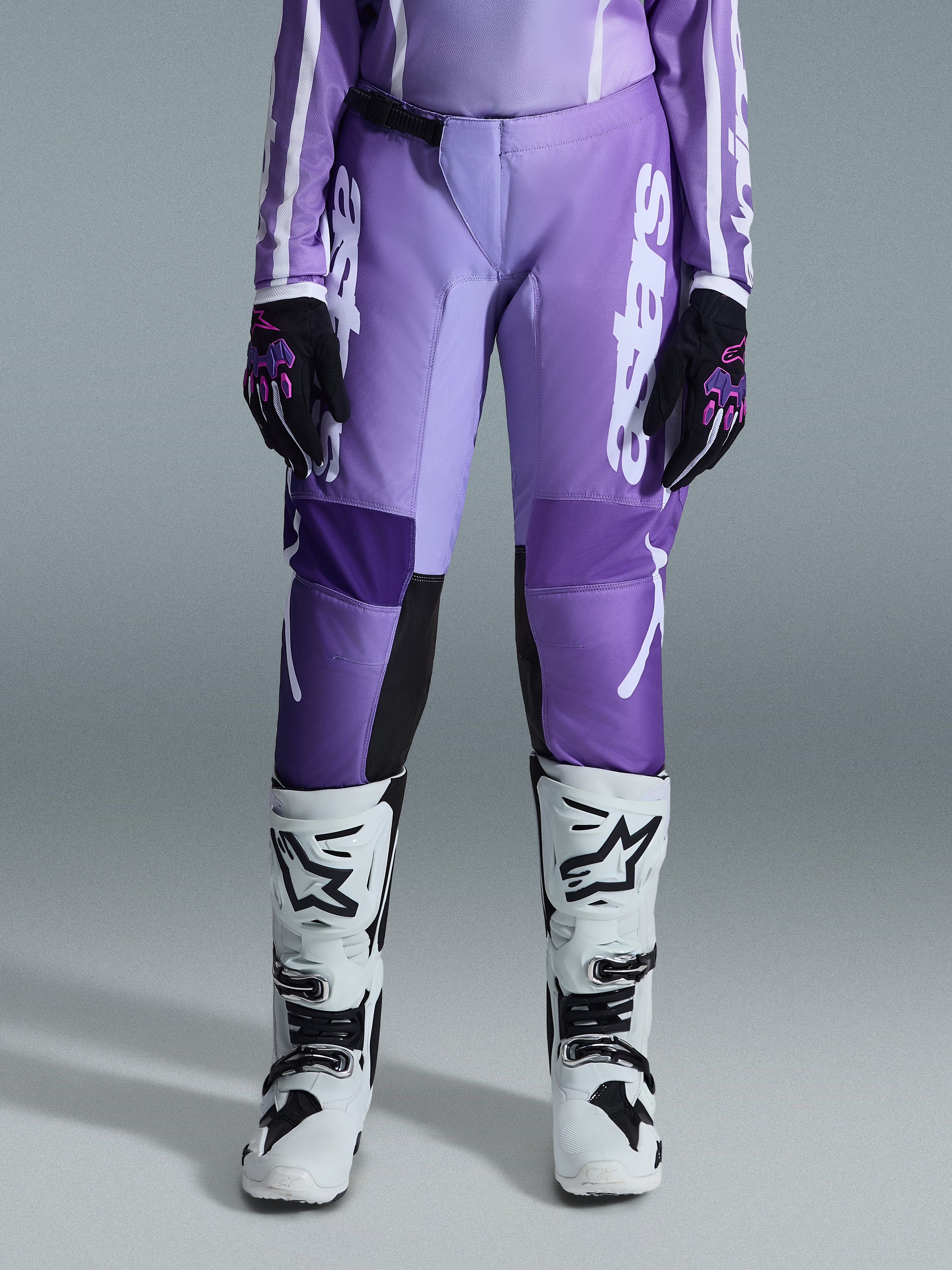 2026 Woman Stella Fluid Apex - White MX Pants | Alpinestars®