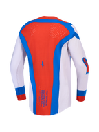 Alpinestars Supertech Vesta Jersey and 2027 Gear Set, lilac and red men's motocross top with laser-cut ventilation.