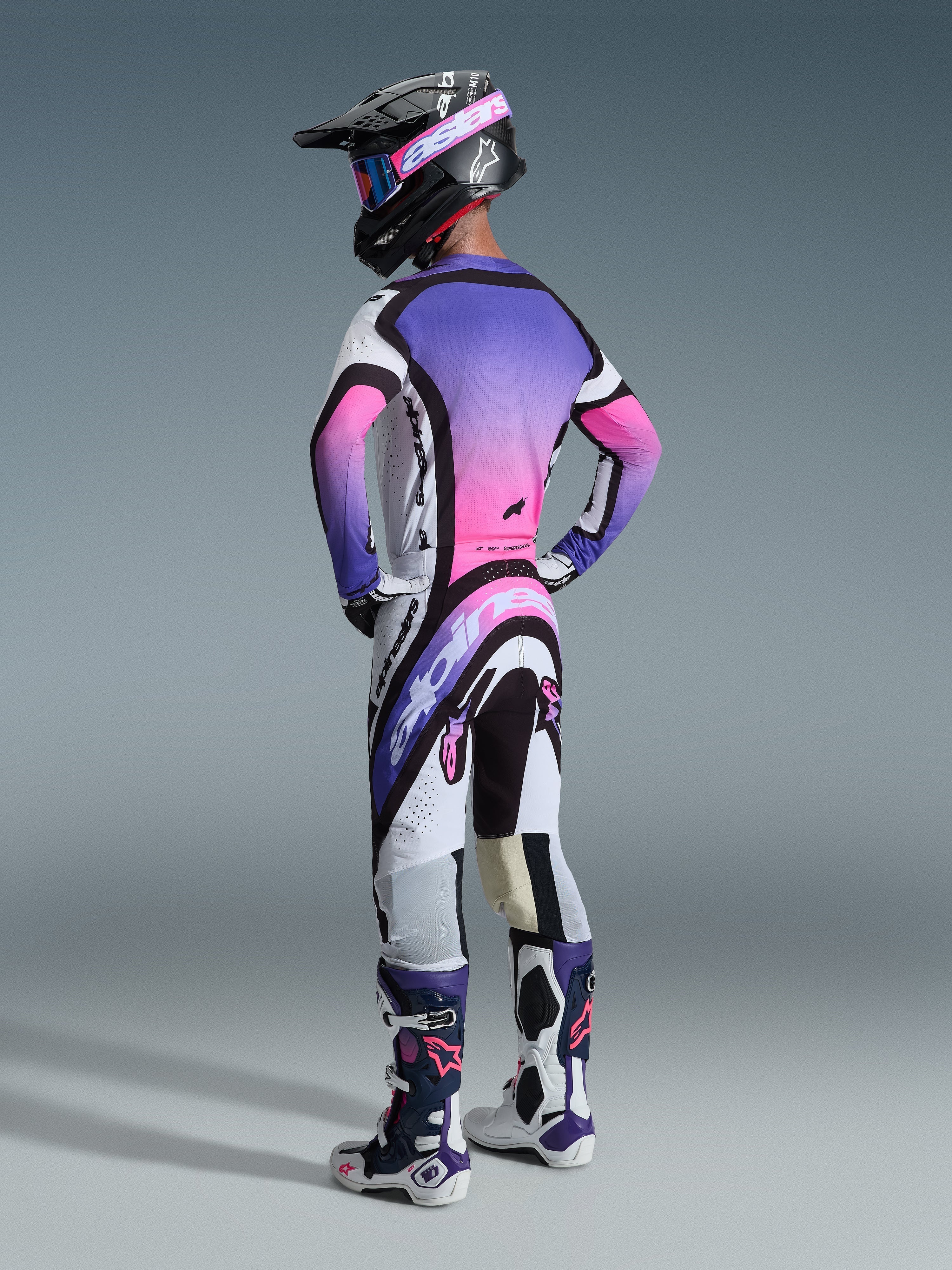 2026 Supertech AFD Vista - White Purple MX Jersey | Alpinestars®