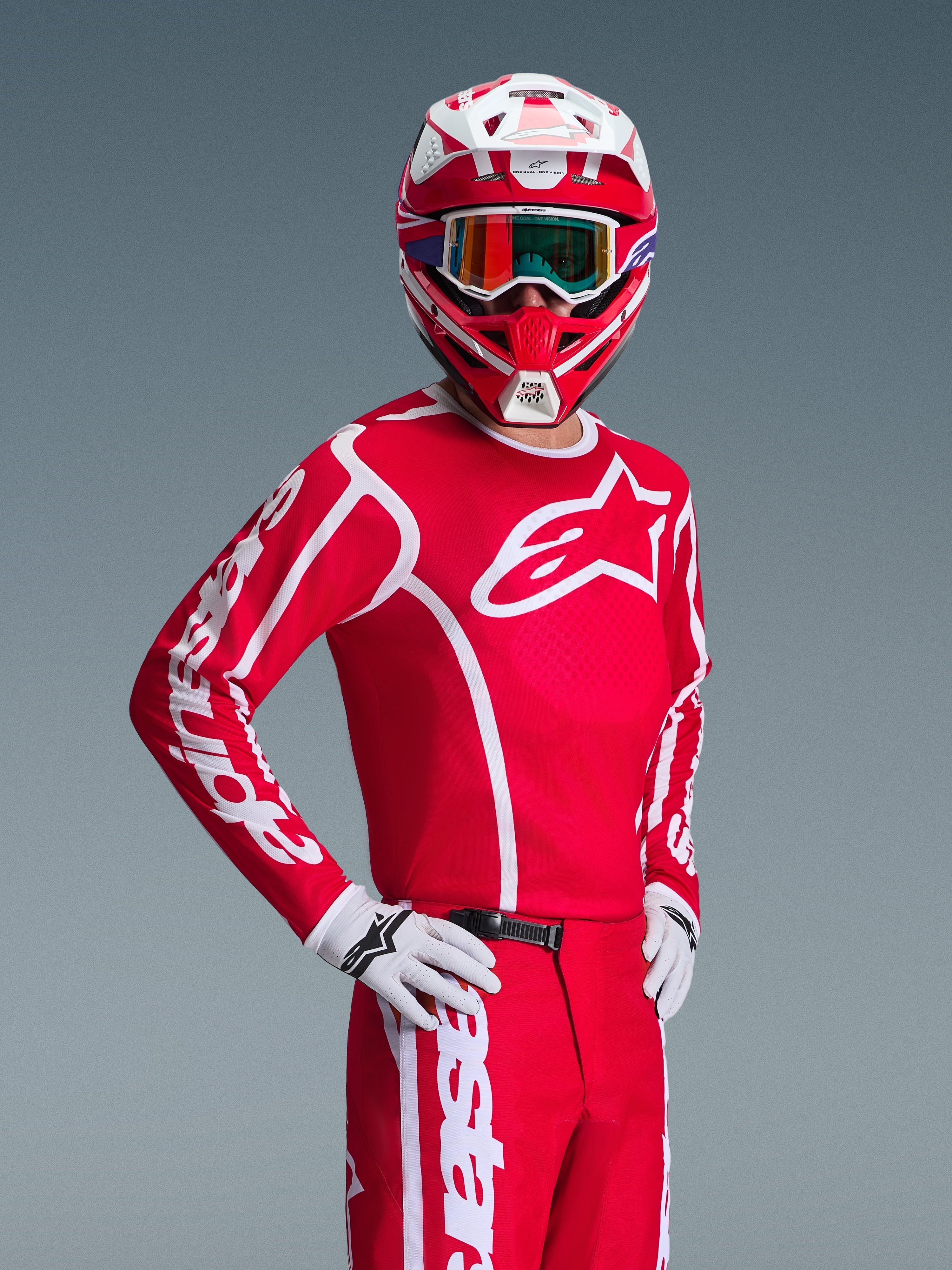 2026 Fluid Apex - Red MX Jersey | Alpinestars®