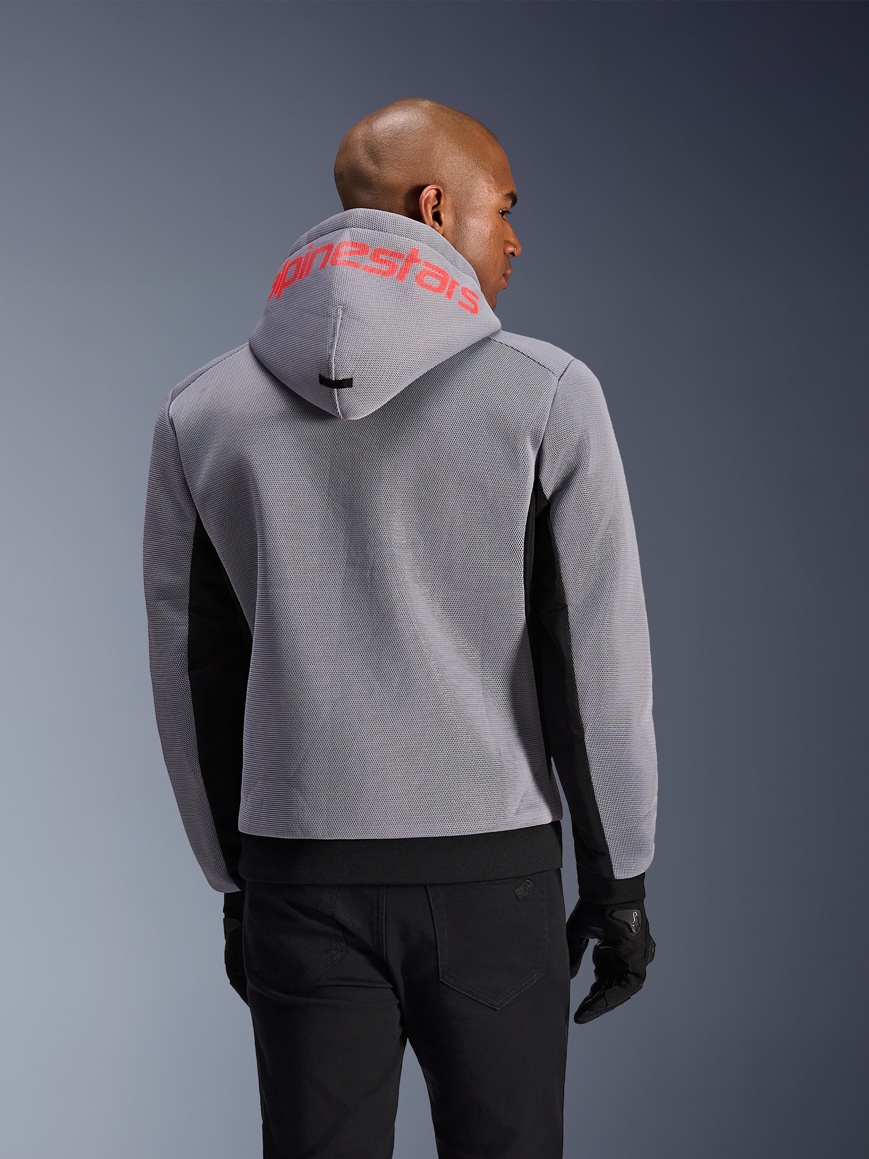Chrome Superairflow - Red Motorcycle Hoodie | Alpinestars®