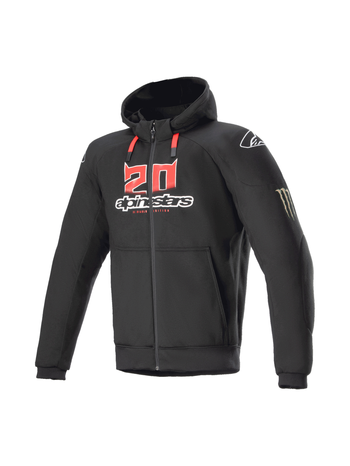 FQ20 Chrome Ignition Monster - Black Motorcycle Jacket | Alpinestars®