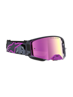 Alpinestars Limited Edition Supertech Loane Goggles, motocross racing goggles, Camo Purple and Mirror Pink, high-contrast lens and optimized ventilation