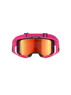 Alpinestars Vision 8 Corp Goggles, Motocross Goggles, Pink frame with Mirror Red lens, featuring wide pink strap with wavy silicone pattern, A-FLEX frame with outriggers, high-performance off-road eyewear