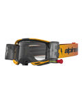 Alpinestars Vision 8 Amber Roll Off Goggles, Yellow and Red motocross goggles with clear lens and roll-off system.
