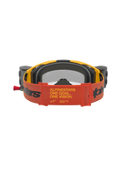 Alpinestars Vision 8 Amber Roll Off Motocross Goggles, Yellow and Red, with wide branded strap and roll-off system.