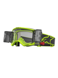 Alpinestars Vision 5 Rora Roll Off Motocross Goggles, Yellow Fluo and Black, clear lens with integrated film system.
