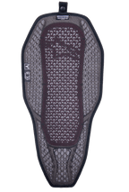 Alpinestars Nucleon Flex Proi Full Back Protector Insert, Motorcycle Back Protector, Transparent Smoke Red, grey 3D mesh liner with visible red core, highly ventilated hybrid design with a snap button for jacket integration