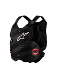 Alpinestars Bionic Action V2 Chest Protector, Black and White MX armor, CE Level 1 certified with A-Morph technology.