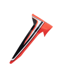 Alpinestars Supertech R10 Miller Standard Limited Edition Spoiler, Motorcycle Helmet Aerodynamic Rear Spoiler, Red with Black and White Stripes, Sleek Racing Design, Replacement Accessory for S-R10 Helmets