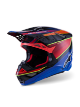 Supertech M10 Era ECE 22.06 Helmet Blue Red Yellow Fluo Glossy