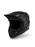 Alpinestars S-M7 Solid Helmet ECE06, Matte Black motocross helmet with an aerodynamic shell, ECE 22.06 certified.