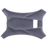 Alpinestars Supertech R10 Top Pad, Gray helmet accessory, replacement crown pad, geometric padded design with soft fabric texture, official S-R10 interior component