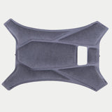 Alpinestars Supertech R10 Top Pad, Gray, official replacement crown pad for S-R10 helmets, featuring soft fabric with geometric padded sections and ventilation cutouts for interior comfort