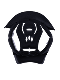 Alpinestars S-M3 Youth Crown Pad, Helmet Accessory, Gray, replacement interior liner with textured mesh padding, oval shape with geometric ventilation cut-outs for breathability, designed for SM3 Youth motocross helmets