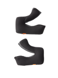 Alpinestars S-M3 Regular Cheek Pad Set, Helmet Accessories, Gray, set of left and right replacement cheek pads, contoured foam with moisture-wicking fabric, small orange logo tabs, designed for S-M3 off-road helmets