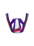 Alpinestars S-M3 Heat ECE06 Helmet Visor, Motorcycle Racing Visor, Purple White Pink, Glossy Finish, Orange Accents with Star Logo, Angular Design with Sporty Cutouts