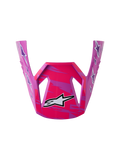 Alpinestars SM3 Youth Falcon Visor, glossy purple and pink fluo plastic replacement for youth motocross helmets.