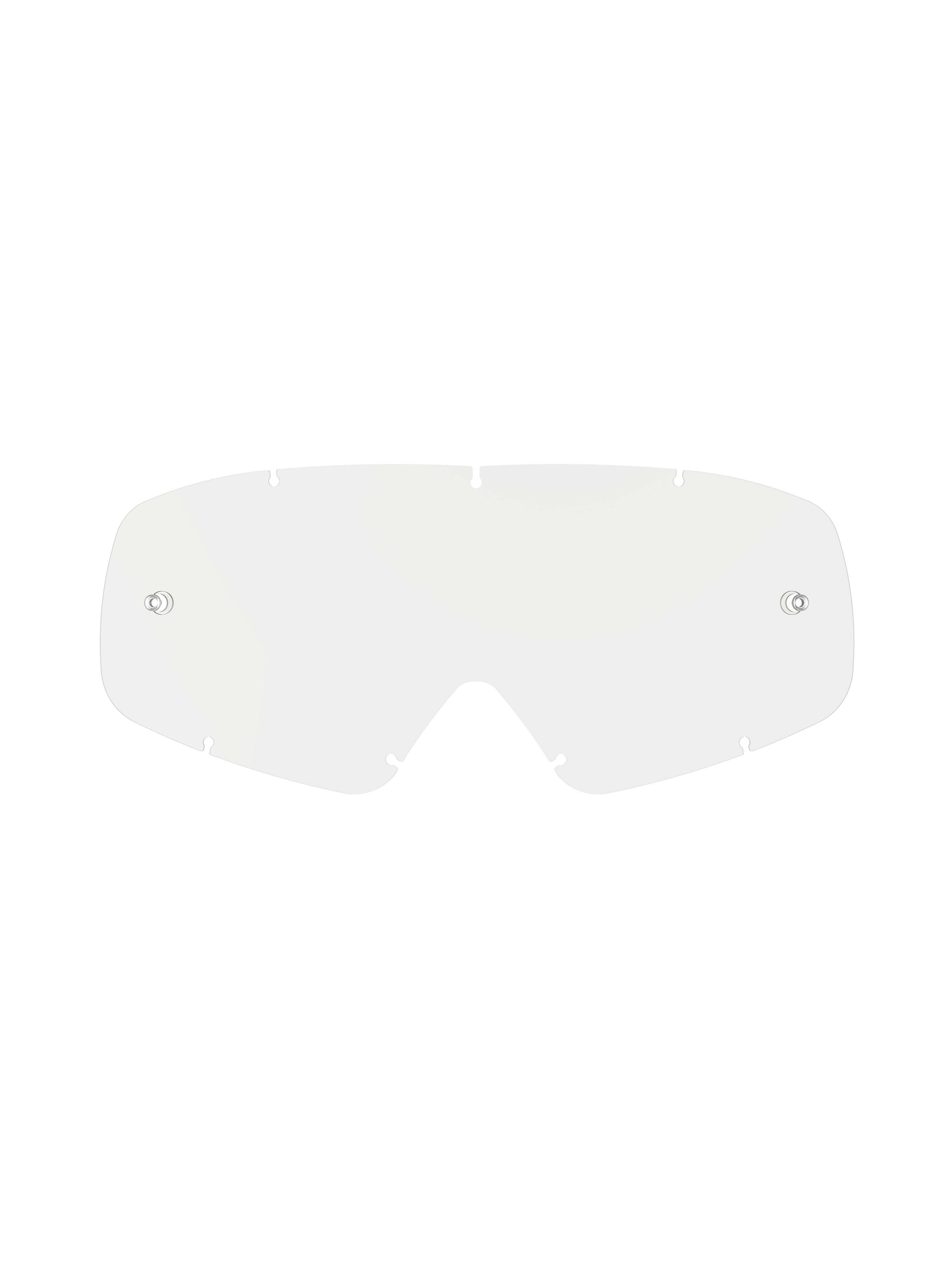 Alpinestars Vision Youth Lens, Clear Replacement Goggle Lens, Transparent Polycarbonate, features integrated tear-off posts and seven keyhole locking notches, anti-fog and dual pane design for youth motocross racing gear