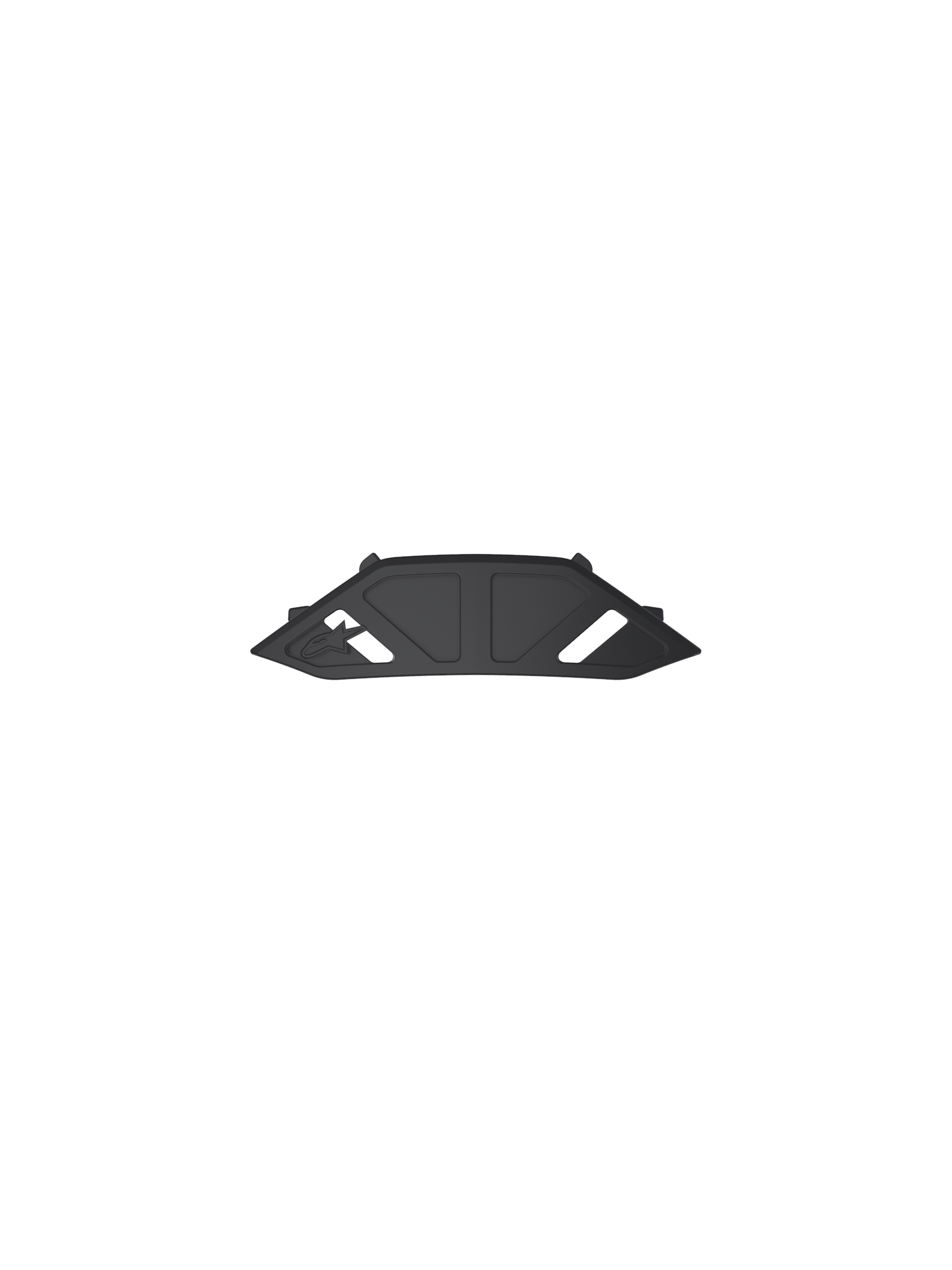 Alpinestars Vision 8-5-3 Nose Guard Replacement, black plastic motocross goggle accessory for off-road protection.