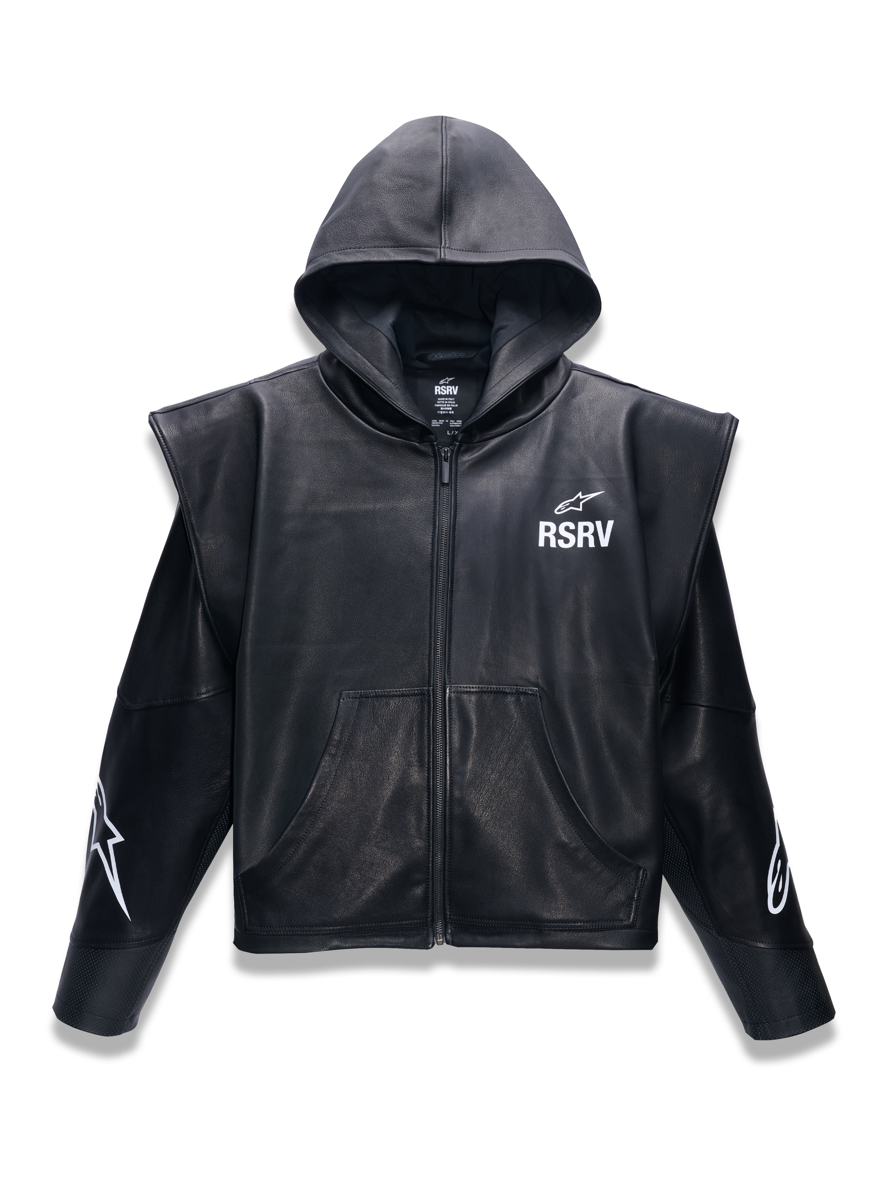 RSRV Axis Leather Hoodie
