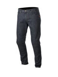 Alpinestars Copper Denim Pants, men's dark blue urban motorcycle riding jeans with straight fit and aramid fiber protection.