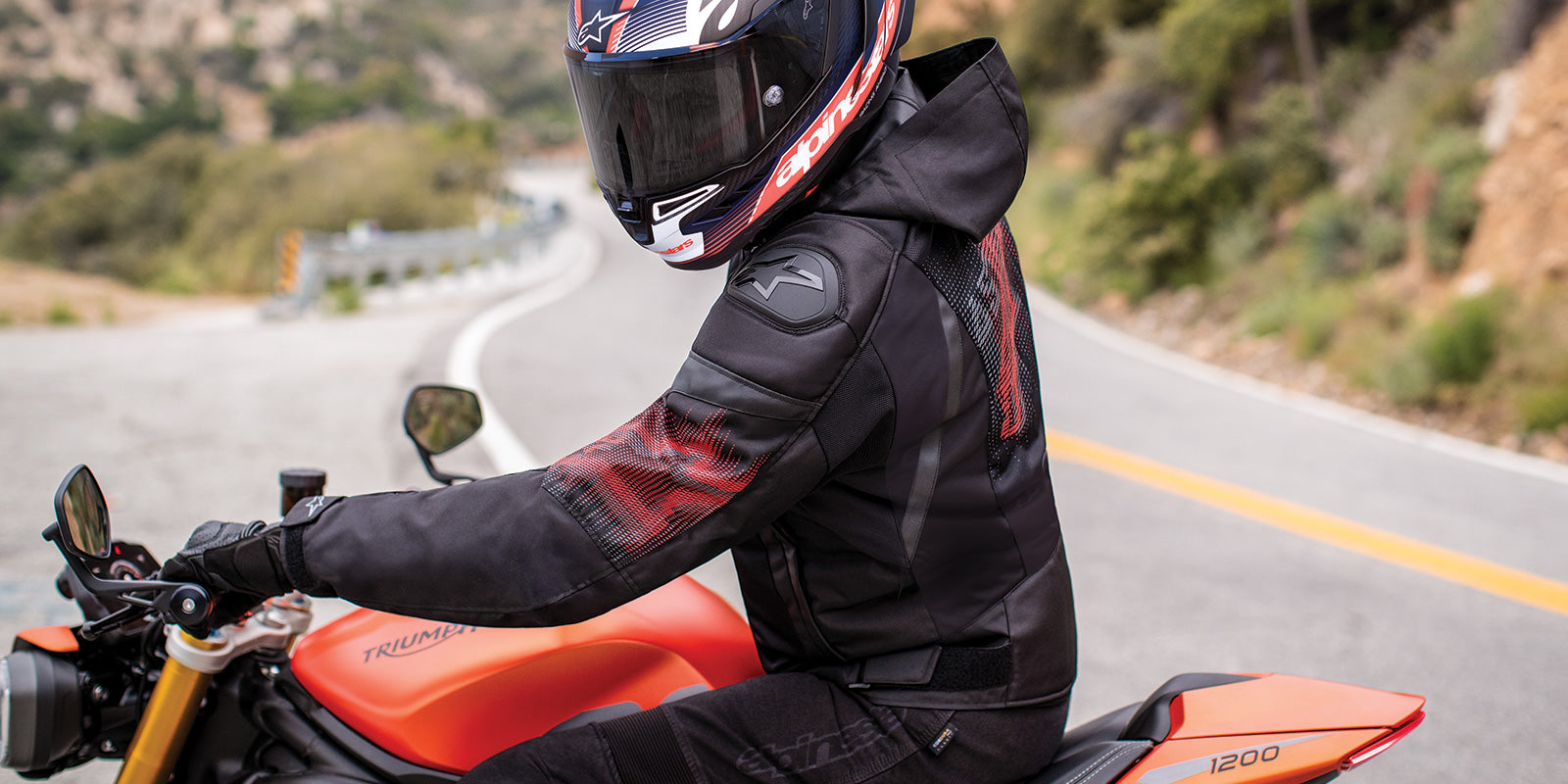 Alpinestars バイクジャケット 黒/赤 Zaca Air Venom Waterproof - Red Motorcycle Jacket | Alpinestars®