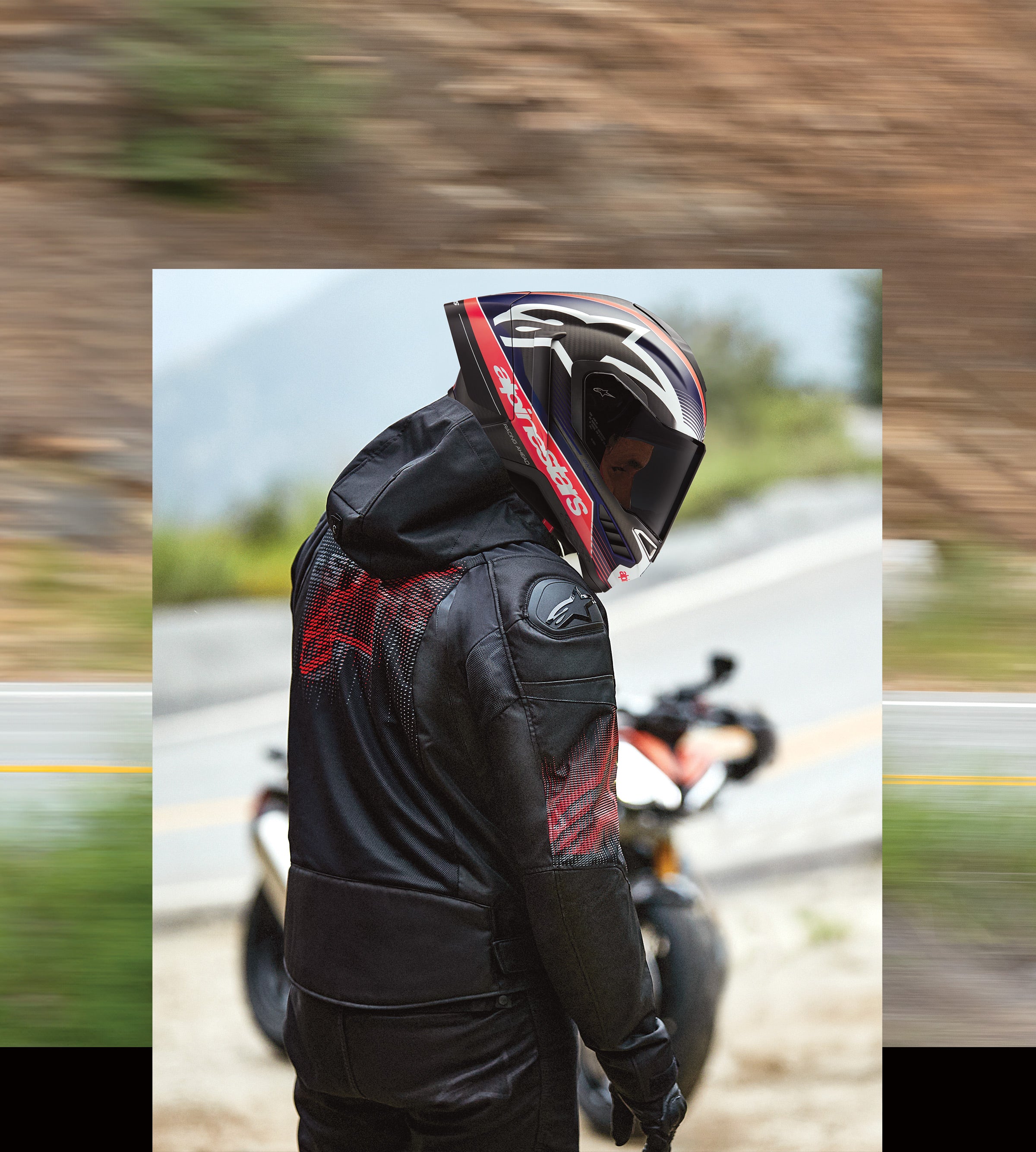 Zaca Air Venom Waterproof - Blue Motorcycle Jacket | Alpinestars®